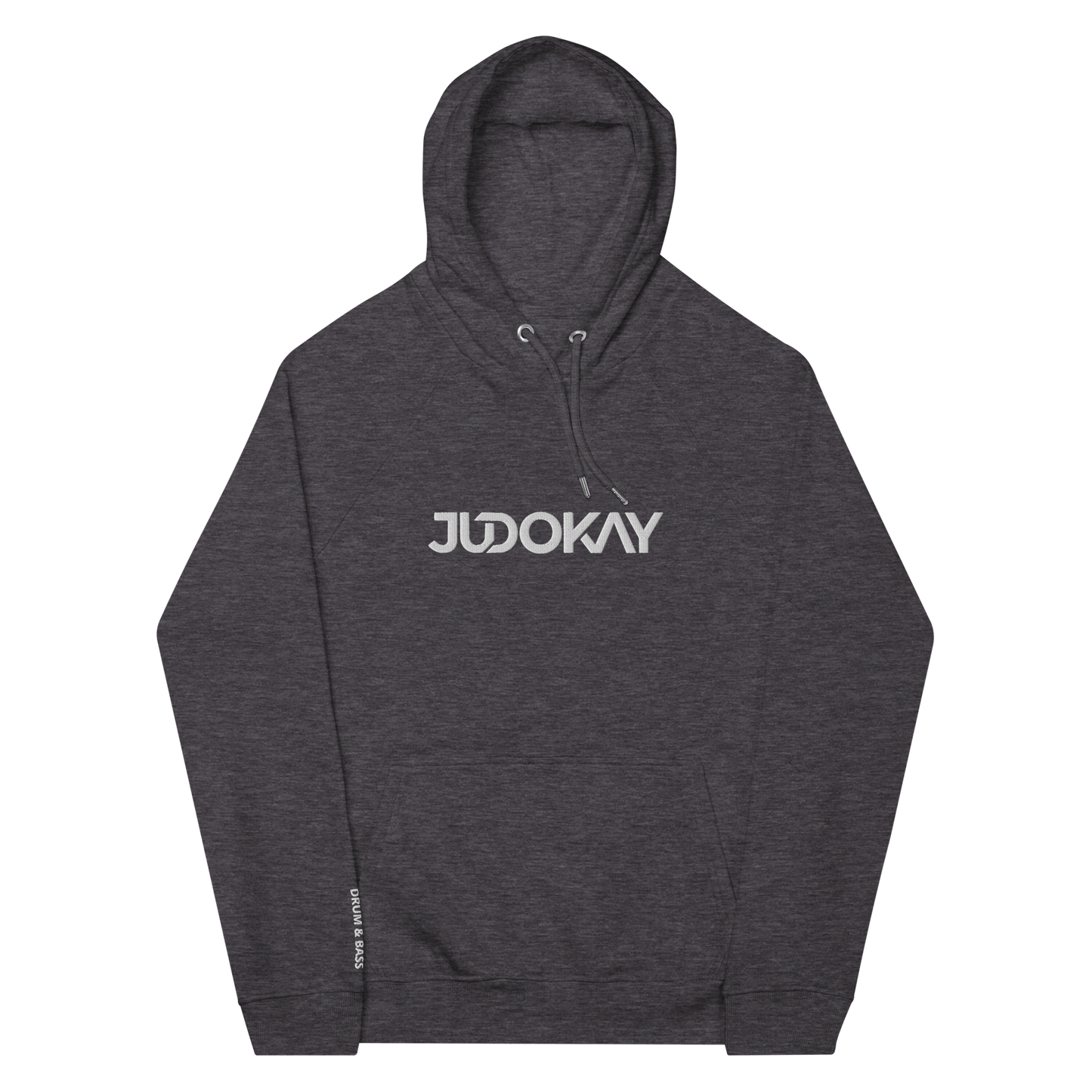 Hoodie | Judokay Embroidery + Drum & Bass Lettering | Unisex | Bio-Raglan